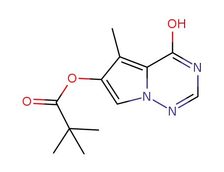 Propanoic acid, 2,2-diMethyl-, 1,4-dihydro-5-Methyl-4-oxopyrrolo[2,1-f][1,2,4]triazin-6-yl ester