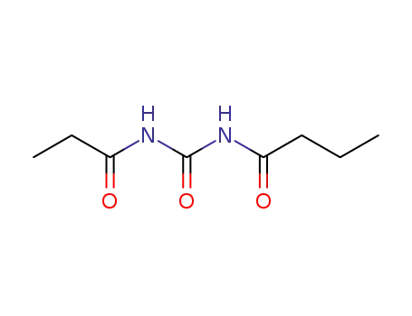 Molecular Structure of 873384-48-6 (Urea,  1-butyryl-3-propionyl-  (4CI))