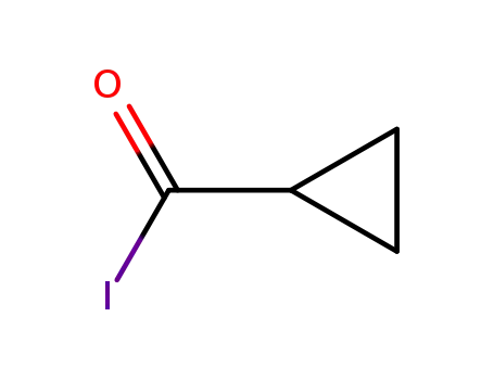 Molecular Structure of 79929-34-3 (Cyclopropanecarbonyl iodide (9CI))