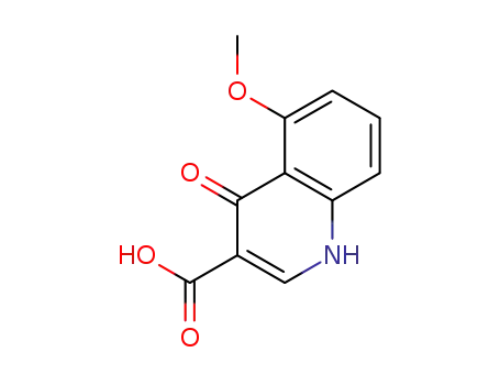 Molecular Structure of 873054-97-8 (4-Hydroxy-5-methoxyquinoline- 3-carboxylic acid)