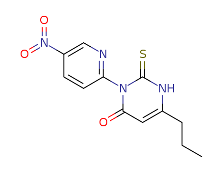 3-(5-nitropyridin-2-yl)-6-propyl-2-sulfanylidene-1H-pyrimidin-4-one cas  79932-97-1