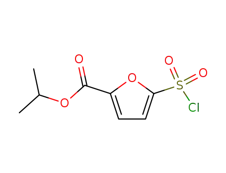 Molecular Structure of 87299-61-4 (5-Chlorosulfonyl-furan-2-carboxylic acid isopropyl ester)