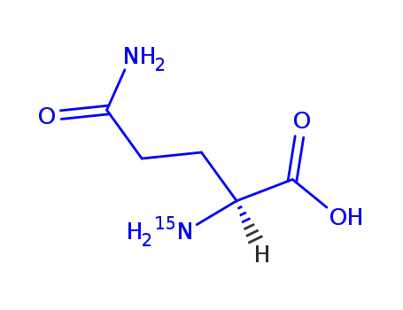 Molecular Structure of 80143-57-3 (L-GLUTAMINE (ALPHA-15N))