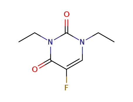 Molecular Structure of 80115-67-9 (1,3-diethyl-5-fluoropyrimidine-2,4(1H,3H)-dione)