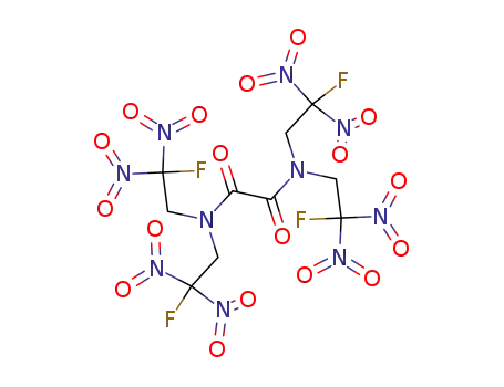 Molecular Structure of 80036-97-1 (N,N,N',N'-tetrakis(2-fluoro-2,2-dinitroethyl)oxamide)