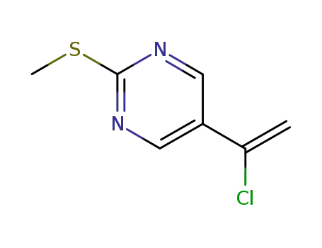 피리미딘, 5-(1-클로로에테닐)-2-(메틸티오)-(9CI)