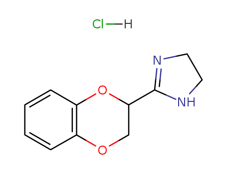 1H-Imidazole, 2-(2,3-dihydro-1,4-benzodioxin-2-yl)-4,5-dihydro-, monohydrochloride