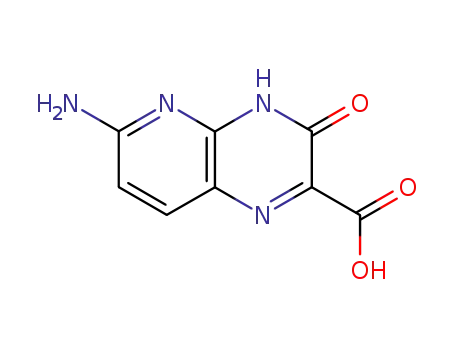 Molecular Structure of 874493-62-6 (6-AMINO-3-HYDROXY-PYRIDO[2,3-B]PYRAZINE-2-CARBOXYLIC ACID)
