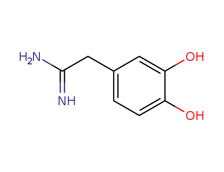 Molecular Structure of 87112-04-7 (3,4-dihydroxyphenylacetamidine)