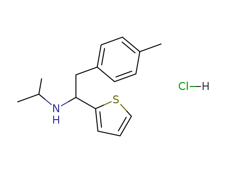 2-Thiophenemethanamine,N-(1-methylethyl)-a-[(4-methylphenyl)methyl]-, hydrochloride (1:1)