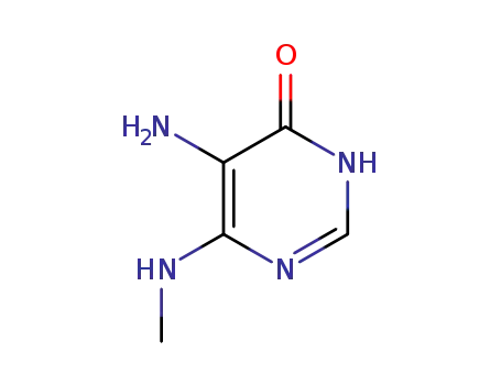4(1H)-Pyrimidinone, 5-amino-6-(methylamino)- (9CI)