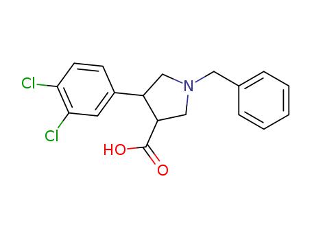 1-BENZYL-4-(3,4-DICHLORO-PHENYL)-PYRROLIDINE-3-CARBOXYLIC ACID HYDROCHLORIDE