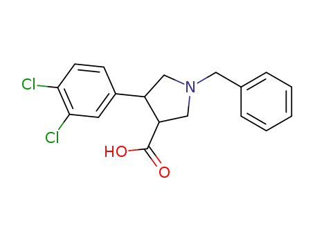 1-BENZYL-4-(3,4-DICHLORO-PHENYL)-PYRROLIDINE-3-CARBOXYLIC ACID HYDROCHLORIDE