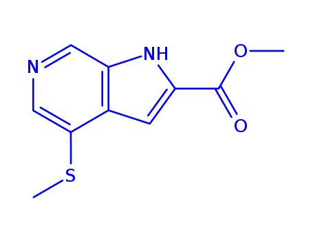 Methyl 4-(methylthio)-1H-pyrrolo[2,3-c]pyridine-2-carboxylate