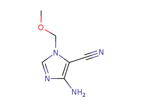 Molecular Structure of 87460-50-2 (1H-Imidazole-5-carbonitrile,  4-amino-1-(methoxymethyl)-)
