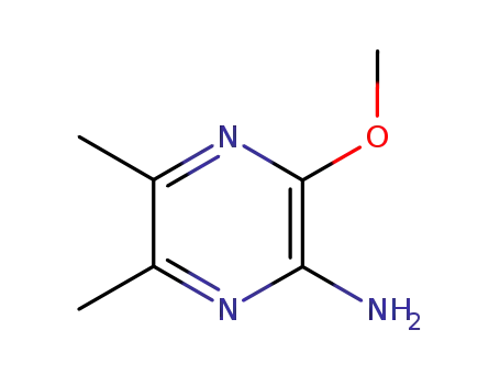Molecular Structure of 87444-26-6 (Pyrazinamine,  3-methoxy-5,6-dimethyl-  (9CI))