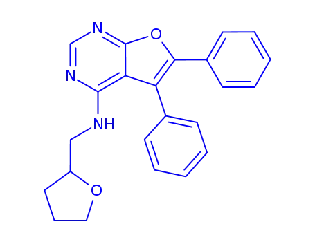 (S)-5,6-diphenyl-N-((tetrahydrofuran-2-yl)methyl)furo[2,3-d]pyrimidin-4-amine