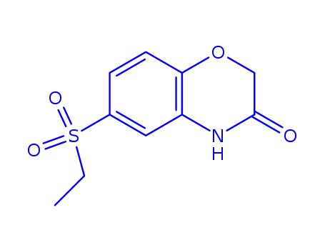 Molecular Structure of 874774-43-3 (6-(ETHYLSULPHONYL)-2H-1,4-BENZOXAZIN-3(4H)-ONE)