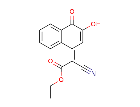 cyano-(3-hydroxy-4-oxo-4<i>H</i>-[1]naphthyliden)-acetic acid ethyl ester