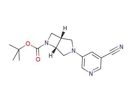 tert-butyl (1S,5R)-3-(5-cyano-pyridin-3-yl)-3,6-diazabicyclo[3.2.0]heptane-6-carboxylate