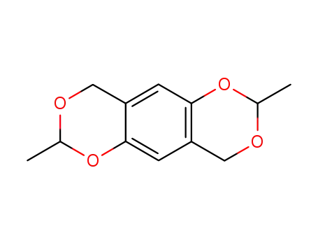 Molecular Structure of 80067-73-8 (Benzo[1,2-d:4,5-d]bis[1,3]dioxin, 4,9-dihydro-2,7-dimethyl- (9CI))