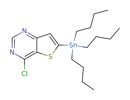 4-Chloro-6-(tributylstannyl)-thieno[3,2-d]pyrimidine