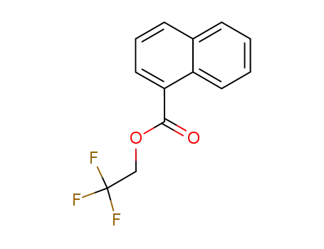 Molecular Structure of 80054-94-0 (2,2,2-trifluoroethyl naphthalene-1-carboxylate)