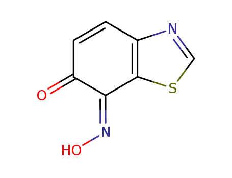 Molecular Structure of 79885-18-0 (6,7-Benzothiazoledione,7-oxime,(E)-(9CI))