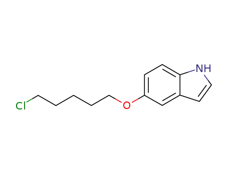 Molecular Structure of 873696-55-0 (5-(5-chloropentyloxy)-1H-indole)