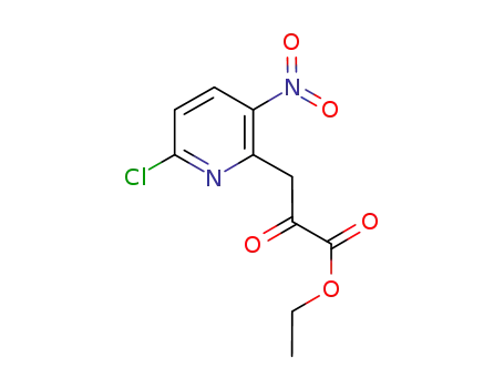 3-(2-chloro-5-nitropyridin-6-yl)-2-oxopropionic acid ethyl ester