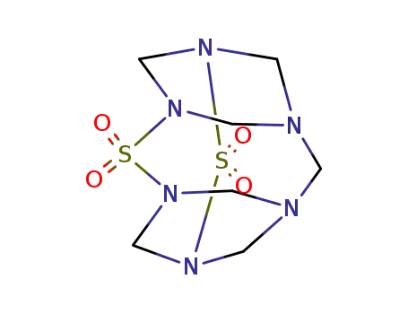 Molecular Structure of 54475-62-6 (4,10-dithia-1,3,5,7,9,11-hexaaza-tetracyclo[5.5.1.1<sup>3,11</sup>.1<sup>5,9</sup>]pentadecane 4,4,10,10-tetraoxide)