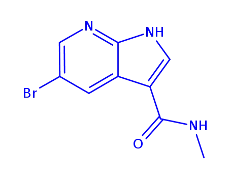 Molecular Structure of 872620-93-4 (1H-Pyrrolo[2,3-b]pyridine-3-carboxaMide, 5-broMo-N-Methyl-)