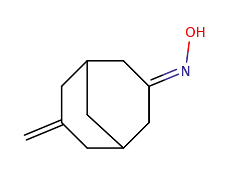 Molecular Structure of 872598-38-4 (Bicyclo[3.3.1]nonan-3-one, 7-methylene-, oxime)