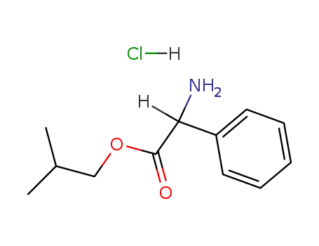 Molecular Structure of 87252-83-3 (2-methylpropyl amino(phenyl)acetate hydrochloride)
