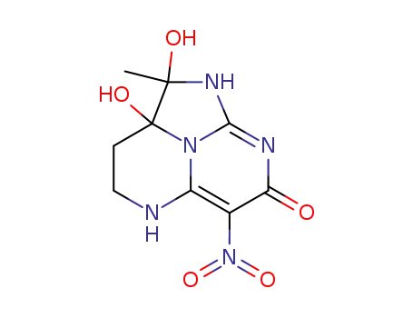 2,2a-dihydroxy-2-methyl-6-nitro-1,2,2a,3,4,5-hexahydro-1,5,8,8b-tetra-aza-acenaphthylen-7-one