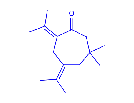 시클로헵타논, 6,6-디메틸-2,4-비스(1-메틸에틸리덴)-(9CI)