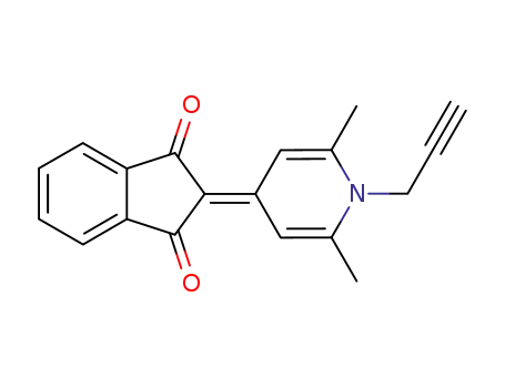 <dimethyl-2,6 (propyne-2 yl)-1 dihydro-1,4 pyridylidene-4 yl>-2 indanedione-1,3