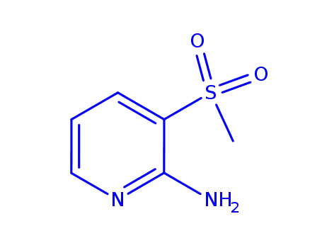 Molecular Structure of 878805-97-1 (3-(methylsulfonyl)-2-Pyridinamine)
