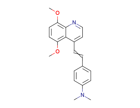 Benzenamine, 4-[2-(5,8-dimethoxy-4-quinolinyl)ethenyl]-N,N-dimethyl- cas  801-98-9
