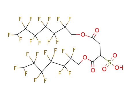 butanedioic acid, 2-sulfo-, 1,4-bis(2,2,3,3,4,4,5,5,6,6,7,7-dodecafluoroheptyl) ester