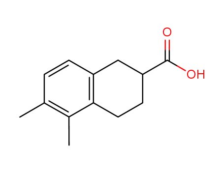 Molecular Structure of 332075-10-2 (5,6-dimethyl-1,2,3,4-tetrahydro-2-naphthoic acid)