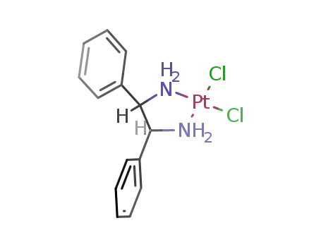 Molecular Structure of 90130-44-2 (dichloroplatinum(2+) (1,2-diphenylethane-1,2-diyl)diazanide)