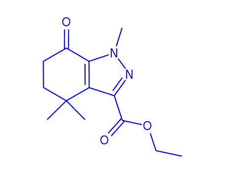 1,4,4-TRIMETHYL-7-OXO-4,5,6,7-TETRAHYDRO-1H-INDAZOLE-3-CARBOXYLIC ACID ETHYL ESTER