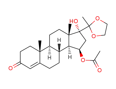 15β-acetoxy-20,20-ethylenedioxy-17α-hydroxy-4-pregnen-3-one