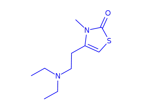 Molecular Structure of 806649-48-9 (2(3H)-Thiazolone,4-[2-(diethylamino)ethyl]-3-methyl-(9CI))