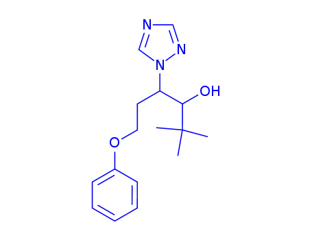 Molecular Structure of 80553-79-3 (1-Phenoxy-5,5-dimethyl-3-(1H-1,2,4-triazol-1-yl)-4-hexanol)