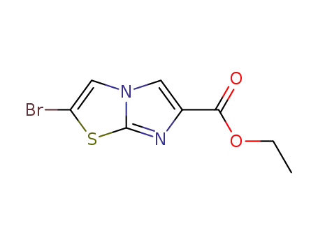 Molecular Structure of 80353-98-6 (Ethyl 2-bromoimidazo[2,1-b][1,3]thiazole-6-carboxylate)