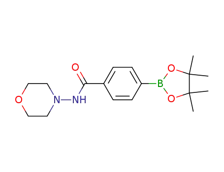 Molecular Structure of 879486-47-2 ([4-(4'-Aminomorpholine-1-carbonyl)phenyl]-boronic acid pinacol ester)