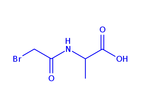 Molecular Structure of 879123-50-9 (Alanine,  N-bromoacetyl-,  DL-  (5CI))