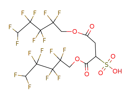 Molecular Structure of 80556-03-2 (1,4-bis[(2,2,3,3,4,4,5,5-octafluoropentyl)oxy]-1,4-dioxobutane-2-sulfonic acid)